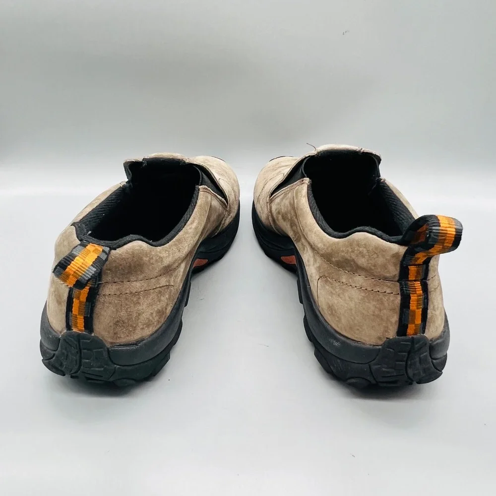 Merrell Jungle Moc Mens 10.5 Brown Suede Slip On Casual Hiking Gorpcore Shoes